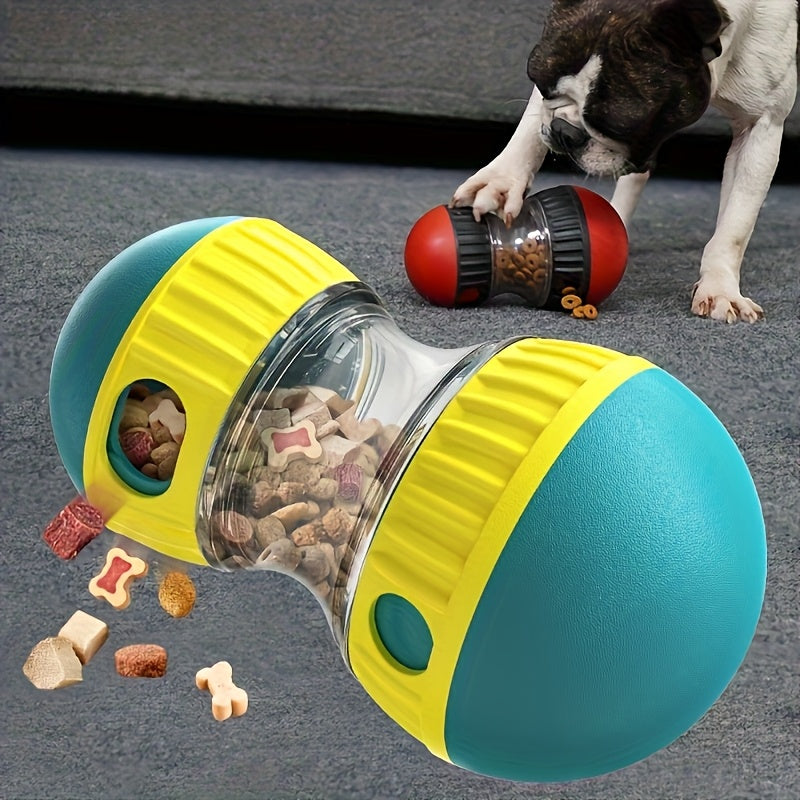 1pc Interactive Dog Snack Dispenser & Rolling Ball Toy - Slow Feeder for Mental Stimulation, Durable Plastic Travel Pet Toy with Treat Dispensing, No Batteries Needed for Medium Dogs, Interactive Dog Toy, Playful Design