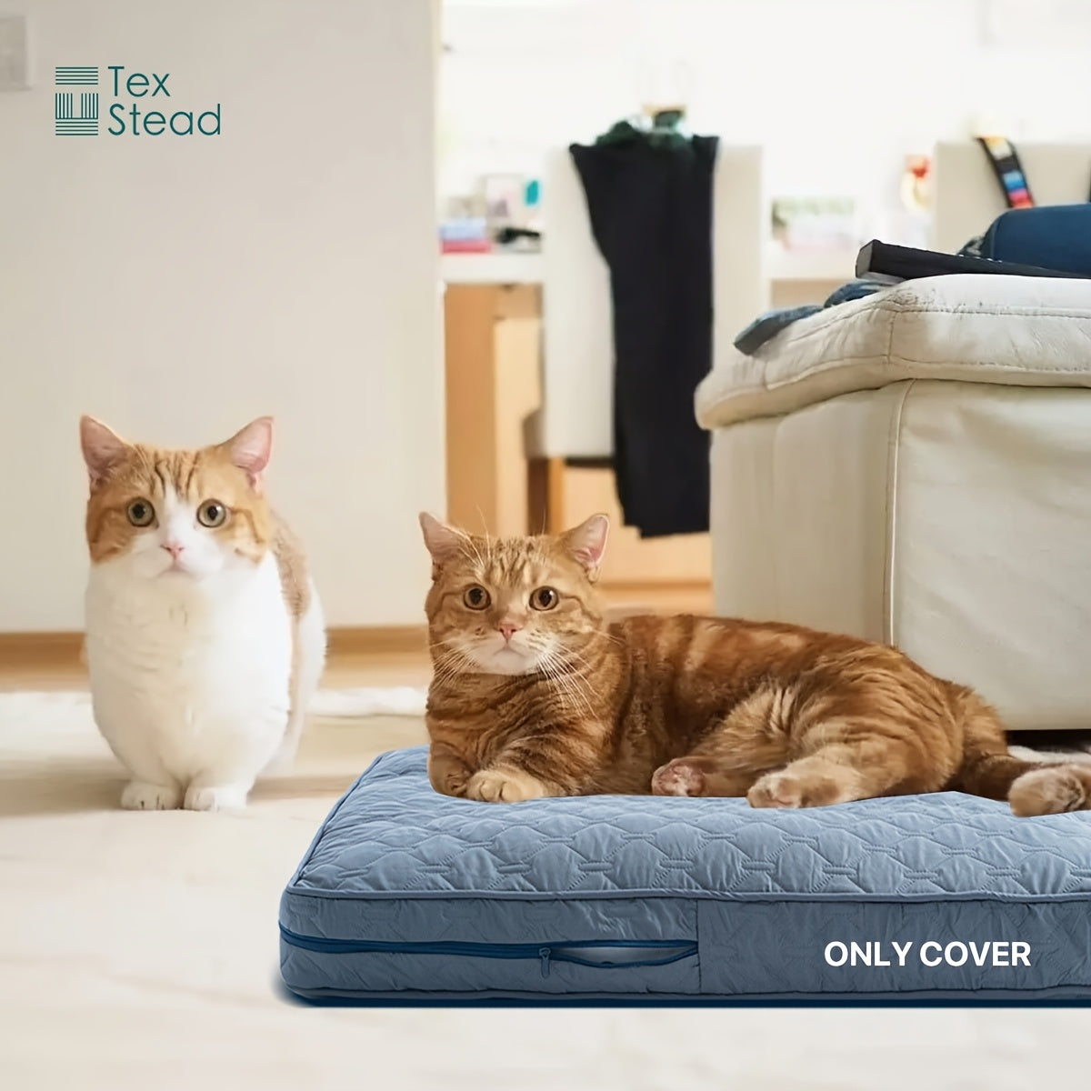 1pc & Machine Washable Dog Bed, Anti-Leakage Removable Dark Gray Pet Bed Cover, Dog Bed Protector Rainbow Dog Paw Furniture Cover for Extra Large, Large, Medium, Small Dogs