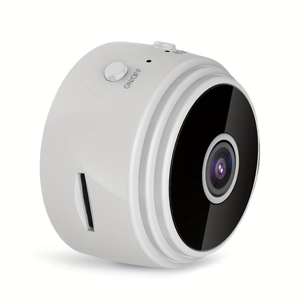 Mini Wireless Camera, 480P HD, USB Rechargeable with Built-in Lithium Polymer Battery, Magnetic Back Cover, Non-Waterproof, for Home, Pet, Car Surveillance, Supports AP Mode & Remote Monitoring