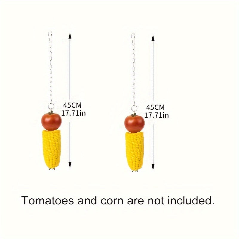 5pcs Chicken Toys for Coop Accessories | Chicken Xylophone | Chicken Swing Perch | Chicken Flexible Ladder | Chicken Vegetable Fruit Hanging Feeders Chicken Enrichment for hens in Coop Bird Parrot