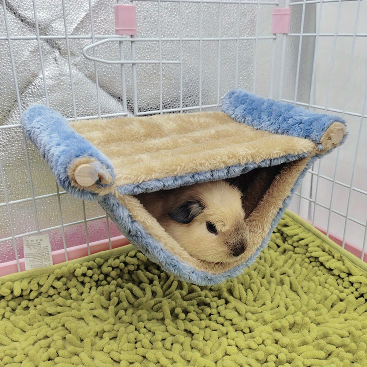 Double Layer Winter Warm Rat Hammock - Cozy Hanging Nest Bed for Guinea, Rats, And Chinchillas - Cage Accessories for Small Pets