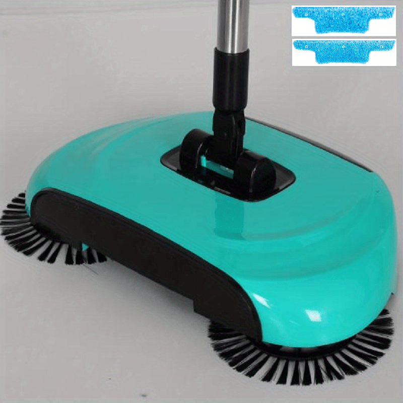 1set, 3 In 1 Multifunctional Hand Push Sweeper, Vacuum Cleaner, Hand Push Sweeping And Moping Machine, To Remove Garbage, Pet Hair And Dust, Dry And Wet Use, Suitable For Hardwood Ceramic Tiles, With 1/2/5/10 Cloth, Cleaning