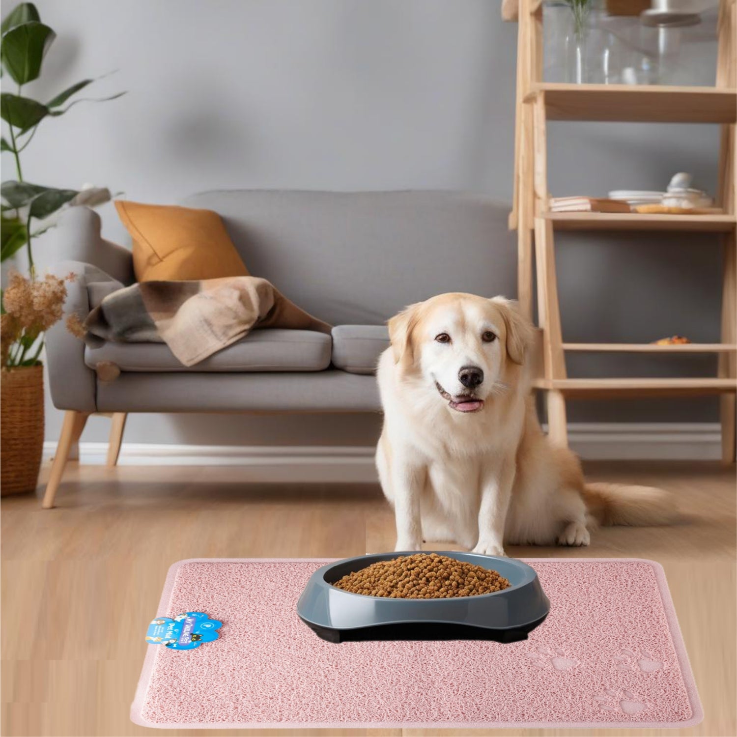 24"X"16" PVC Pet Feeding Mat Large for Dogs and Cats, Flexible and Easy To Clean Feeding Mat, Best for Non Slip Waterproof Feeding Mat.