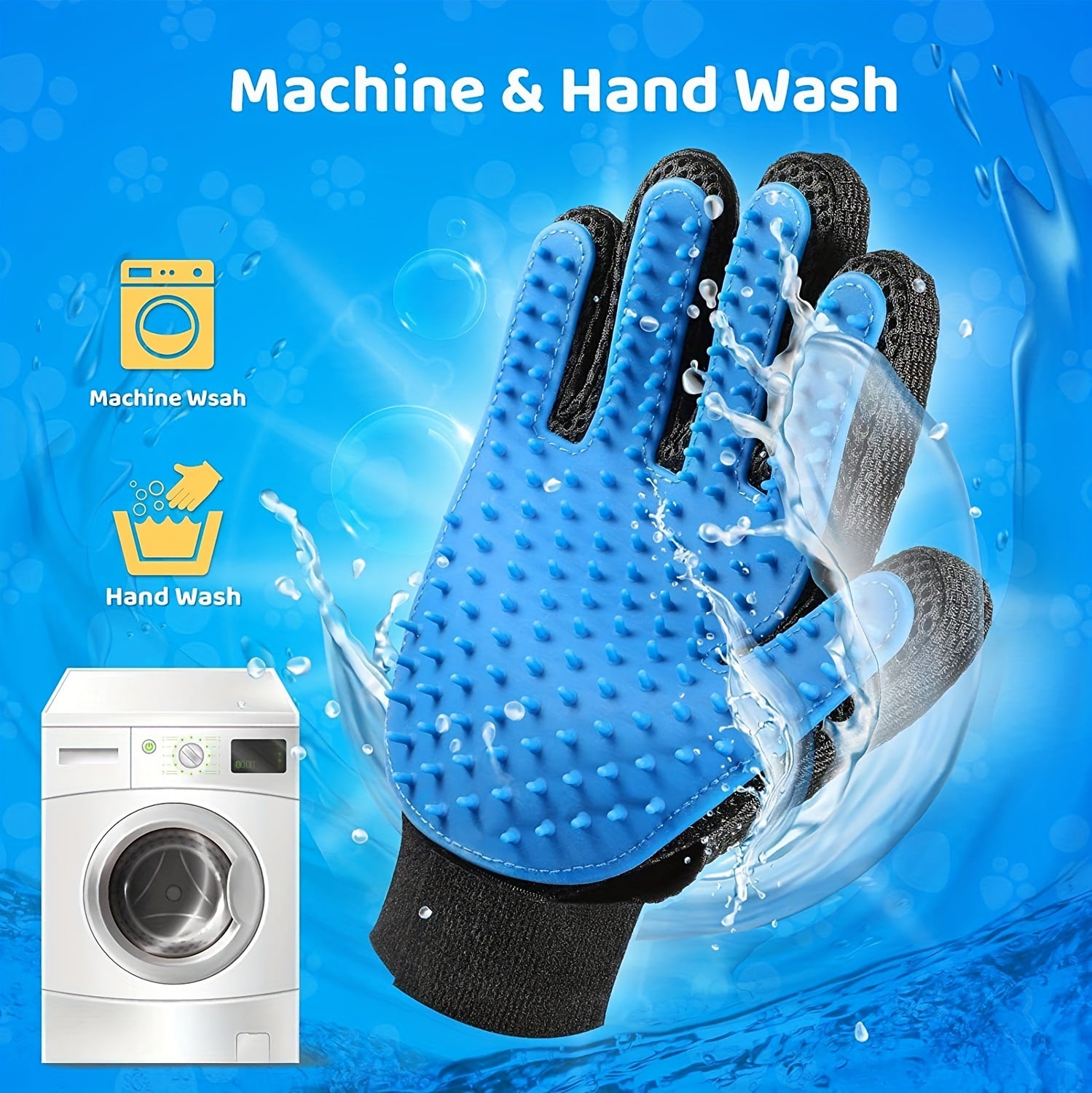 1pc Pet Grooming Supply, Hair Remover, De-shedding Brush, Dog Bathing, Massage Comb, Pet Glove