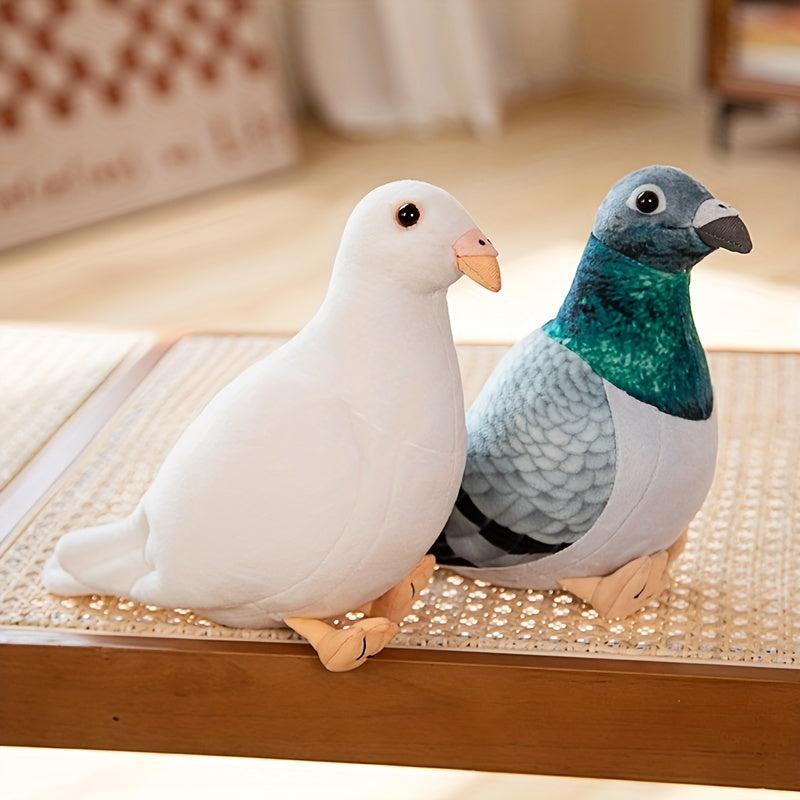 1pc Adorable 7.87in Lifelike Pigeon Plush Toy - Soft, Cuddly, and Realistic Bird Stuffed Animal Doll with Vivid Eyes and Feathers - Perfect Gifts for Kids, Children, and Pigeon Lovers