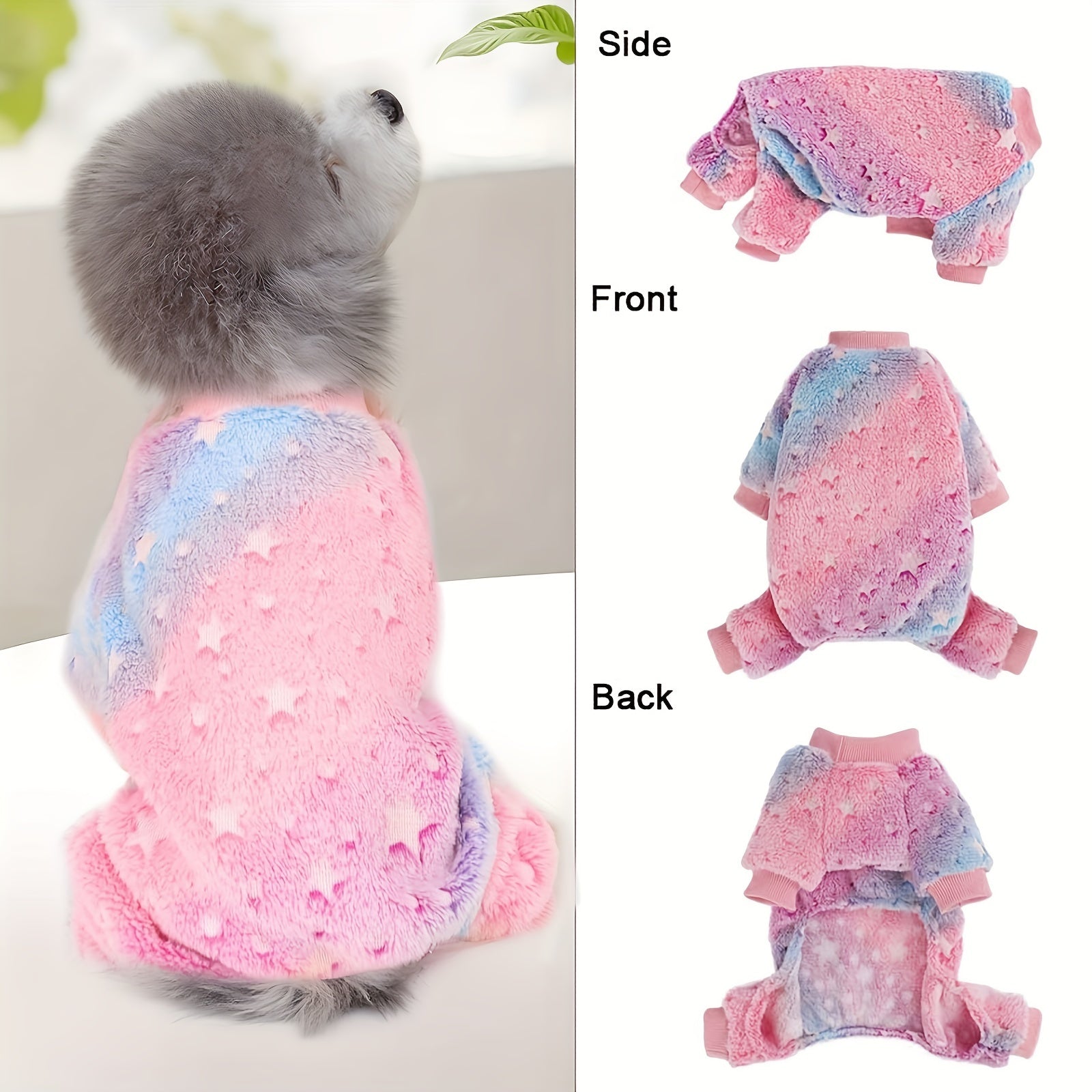 Dog Pajamas For Small Dogs, Fall Winter Dog Pjs Cute Extra Small Puppy Clothes, 4 Legs Dog Sweater Jumpsuit, Soft & Stretchy Dog Onesies Pet Apparel Outfits For Chihuahua Yorkie Cat