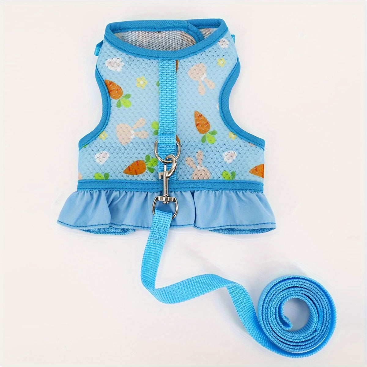 Breathable Mesh Bunny Harness with Fruit Print