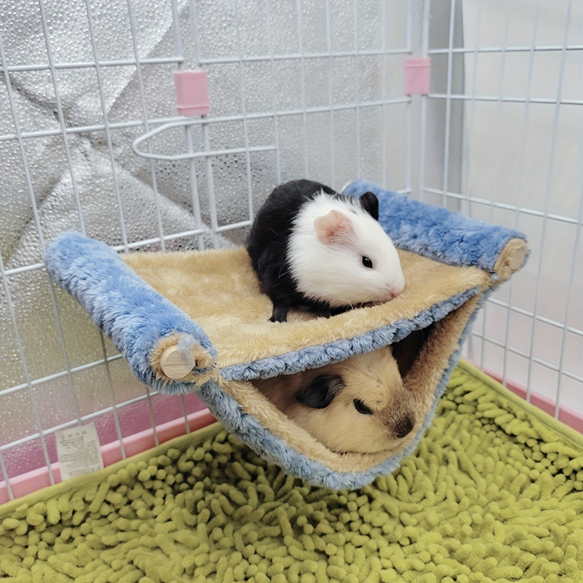 Double Layer Winter Warm Rat Hammock - Cozy Hanging Nest Bed for Guinea, Rats, And Chinchillas - Cage Accessories for Small Pets