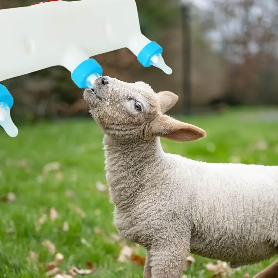 3 Pacifier Small Animal Milk Feeder - No Dripping - Farm Animal Feeding Device - Pet Feeding Bottle - Plastic Material