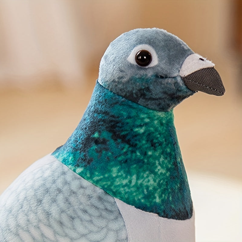 1pc Adorable 7.87in Lifelike Pigeon Plush Toy - Soft, Cuddly, and Realistic Bird Stuffed Animal Doll with Vivid Eyes and Feathers - Perfect Gifts for Kids, Children, and Pigeon Lovers