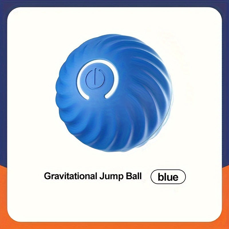 1pc Interactive Gravity Jumping Ball - Electric Self-Rolling Pet Toy with Intelligent Design, Automatic Charging, and Teeth Grinding Function for Dogs and Cats - Fun and Engaging Interactive Supplies for Pet Owners