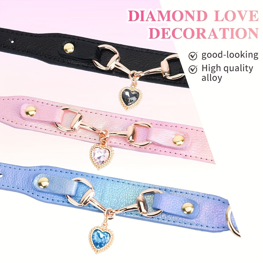 CP567 Love Heart Diamond Pet Collar