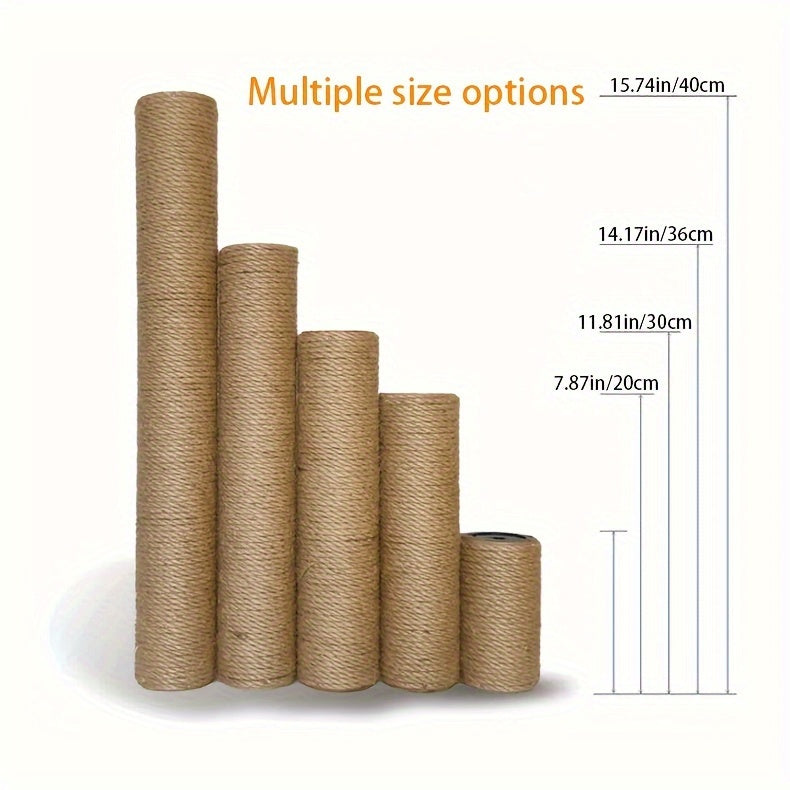 Cat Scratching Post, DIY Sisal Rope Cat Scratching Rod Toy For Indoor Cats, Pet Furniture Accessories
