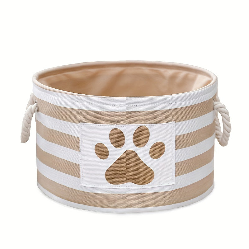 With Rope Handle Dog Accessories Organizer Pet Toy Storage Box For Toys, Clothes & Cleaning Supplies