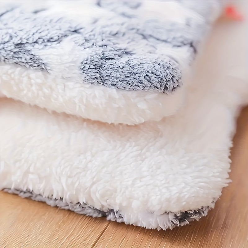 Warm Winter Pet Bed Mat - Soft and Thick Square Dog Crate Pad with Star Pattern, Polyester Fiber Fill, Suitable for Extra Small to Large Dogs - Insulated Cat and Dog Blanket for Kennel and Home Use