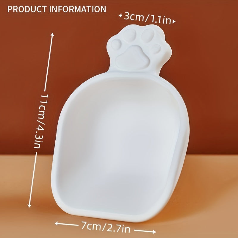 Silicone Cat Food Scoop, Diatomaceous Earth Pet Food Dryer, Moisture-Proof Pet Feeding Spoon, Anti-Mold Pet Food Dispenser for Cats and Dogs