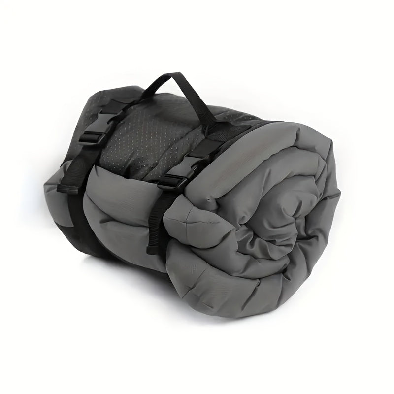 1pc Waterproof Polyester Dog Mat for Large Breeds - Portable Pet Bed with Carry Straps for Travel and Outdoor Use, Ideal for Small, Medium, and Large Dogs