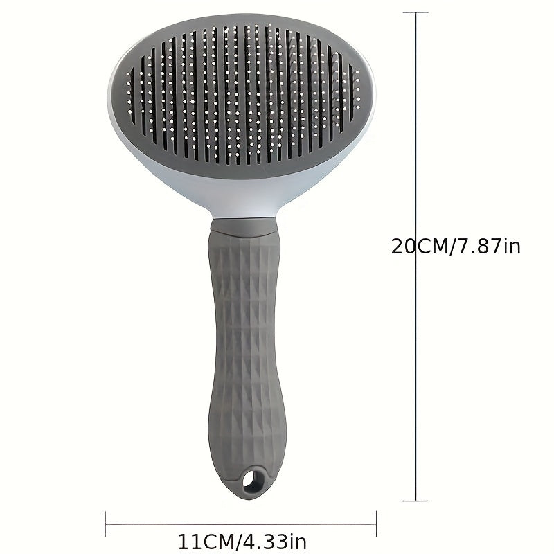 1pc/2pcs Pet Grooming Tools, One-Click Hair Removal Cat & Dog Comb, Pet Hair Detangler For Shedding And Cleaning, Float Hair Cleaner For Cats And Dogs