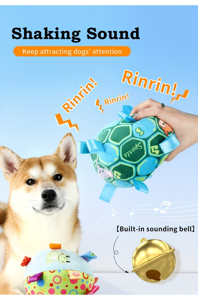 Durable Pet Toy Ball For Dog & Cat With Straps, Dog Chewing Ball Toy For Training Playing Teeth Cleaning, Interactive Fetch Pet Toy For Small Medium Large Dogs