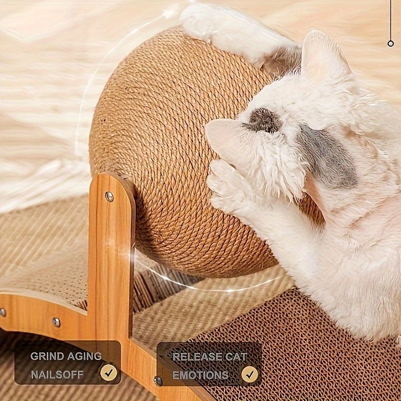 Sisal Cat Scratching Ball, Cat Scratcher Toy, Cat Scratch Board, Wear Resistant Indoor Cats Toy, Interactive Pet Toy-Valentines day