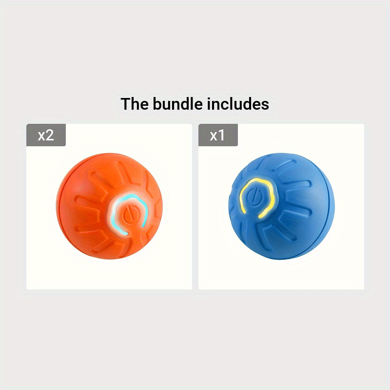 Interactive For Smart Dog Chew Ball - Durable, Automatic Rolling & Gravity-Activated PET Toy for Small to Medium Breeds, USB Rechargeable
