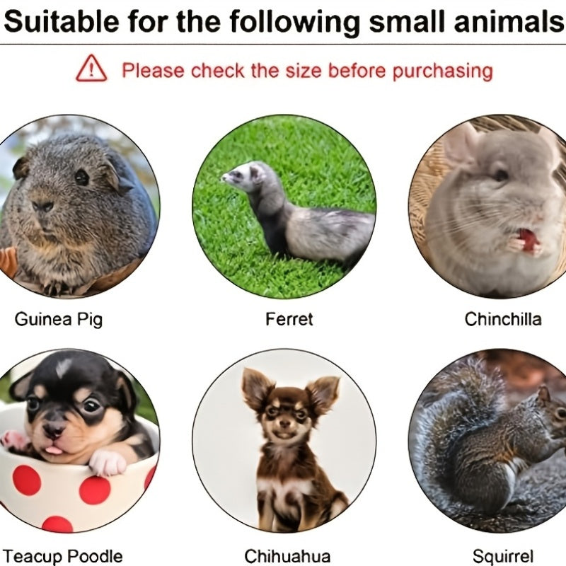 4pcs Small Pet Harness Vest and Leash Set with Cute Bowknot and Safe Bell Decor Chest Strap Harness for Outdoor Walking Rabbit Ferret Guinea Pig Bunny Hamster Puppy Kitten (Small)