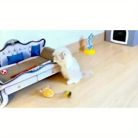 Rechargeable Remote Control Cat Toy - Interactive Electric Mouse with Feather Tail, Automatic Movement, and USB Charging - Fun and Engaging Pet Toy for All Varieties of Cats