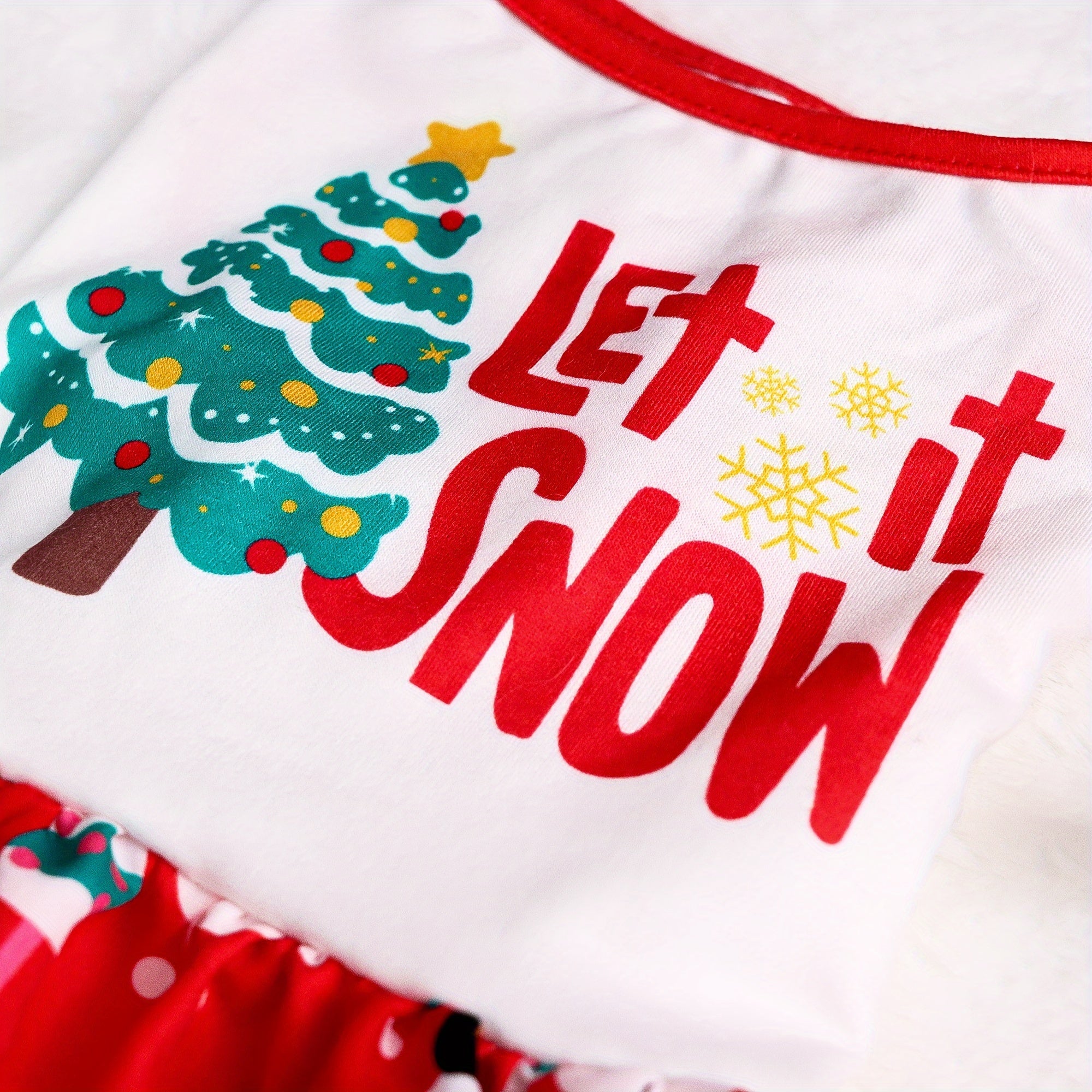 Adorable Festive Christmas Dog Dress - Soft, Cozy, and Machine Washable Polyester Pet Apparel with Vibrant Holiday Print for Small to Medium Breeds, Easy Care and Comfortable Wear