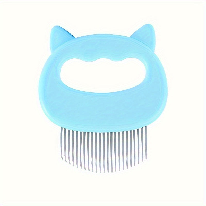 2-in-1 Gentle Pet Grooming Kit - Dual-Sided Cat Ear Comb & Deshedding Brush for Effective Hair Removal, Shedding Relief & Soothing Skin Irritation - Easy Clean & Gentle on Pets