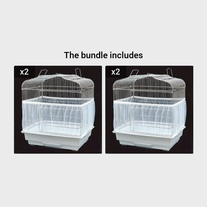 A Soft Mesh Bird Cage Cover - Easy Cleaning, Keeps Your Birdcage Clean and Fresh, Perfect for Small to Medium Birds, Birdcage Accessories