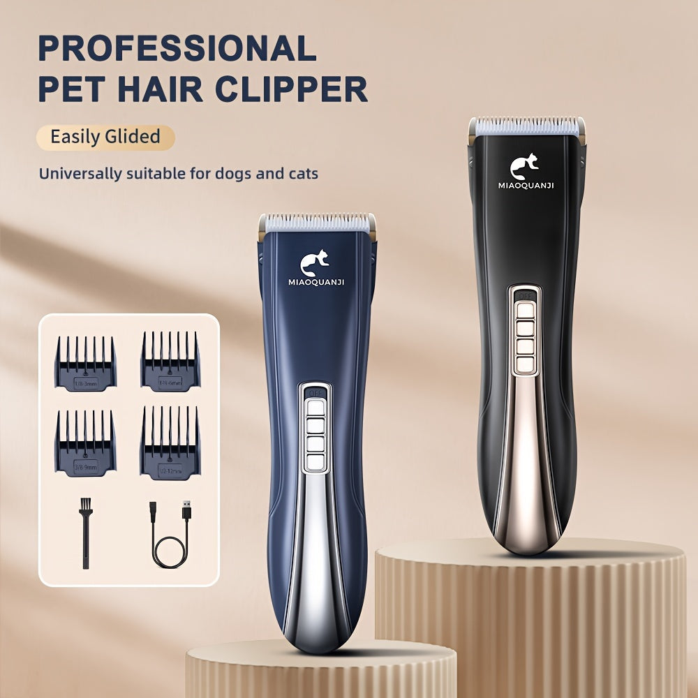 Premium Electric Pet Grooming Clippers - High-Powered & Quiet, Mini USB Charging for Dogs & Cats - Safe, Gentle, Cordless Trimmer - Professional Results at Home