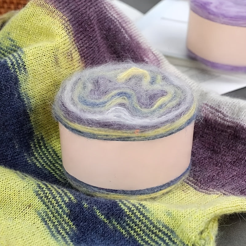 4 Pce/set, 400g Yarn, Hand-knitted Yarn, Spray Yarn, Cloud Yarn, Cake Yarn, And Rainbow Yarn, Soft And Comfortable, Suitable for Crochet, Scarves, Sweaters, Shawls, Blankets, Pet Toys, Handmade Gifts, Halloween, Christmas, An