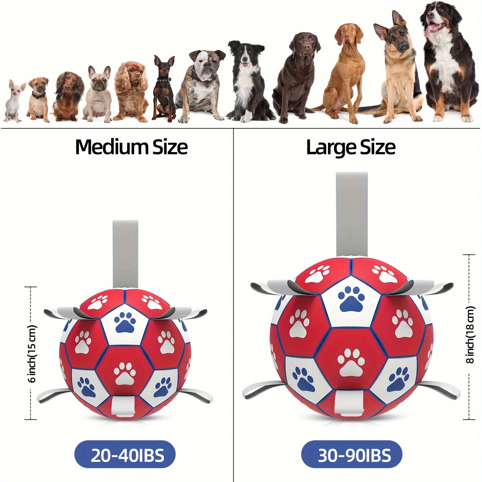 1pc Durable Football Design Pet Toy With Straps, Dog Chewing Ball Toy For Training Playing Teeth Cleaning, Interactive Fetch Pet Toy For Small Medium Large Dogs