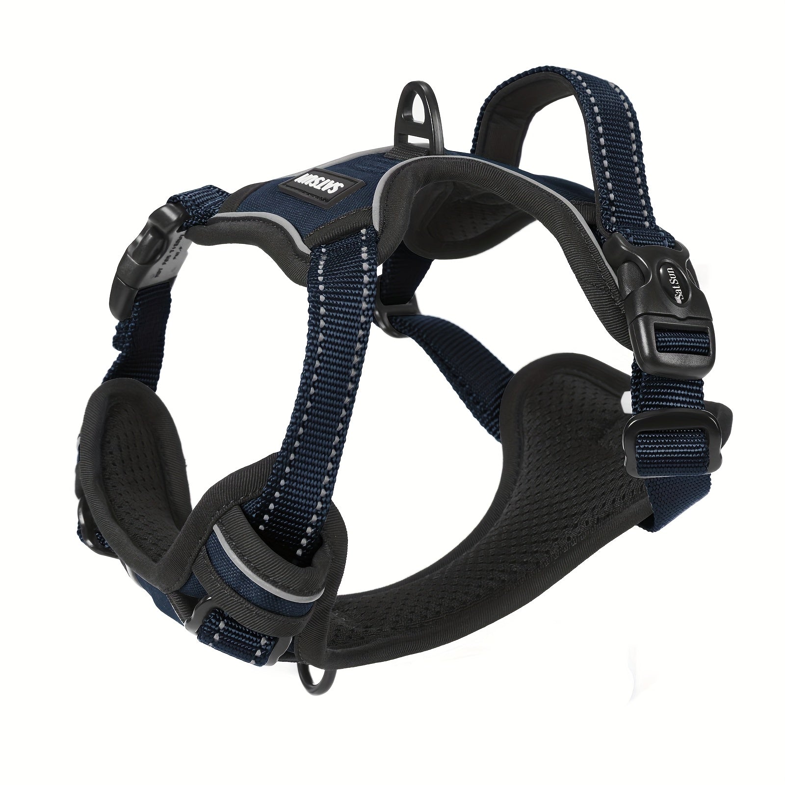Handle-free Dog Harness With A Handle, Easy-to-walk Dog Vest Harness, Breathable And Reflective Step-in Pet Harness, Suitable For Training, Walking, And Hiking, Gray, Size L, Without Battery