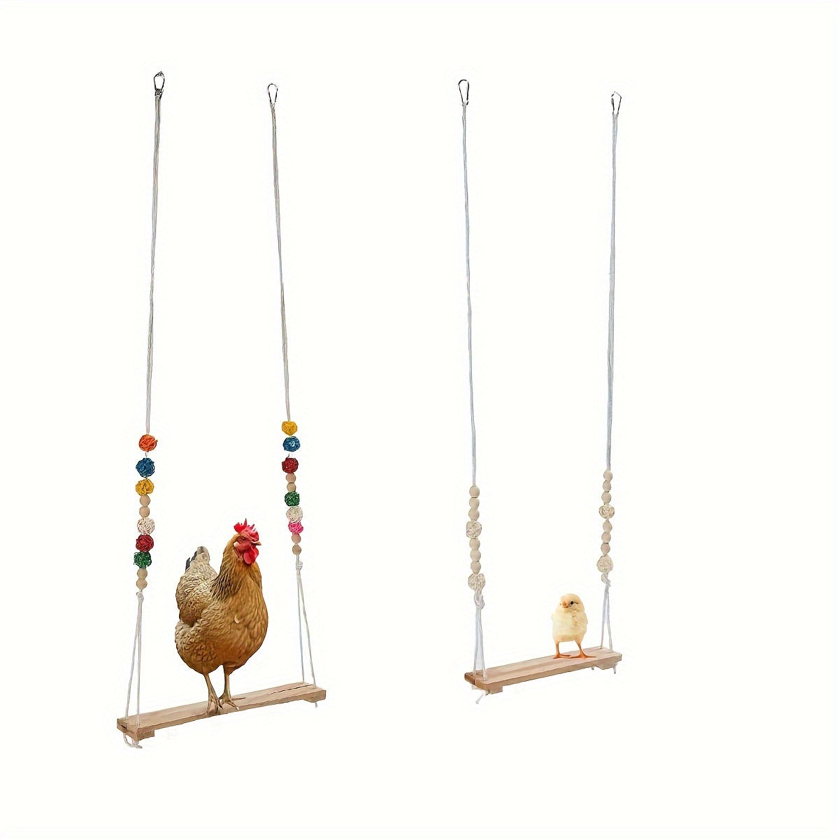 1pc Colorful Chicken Xylophone Toy Hanging Gnawing String Bird Cage Toy For Pet Bird Parrot Chicken For Playing