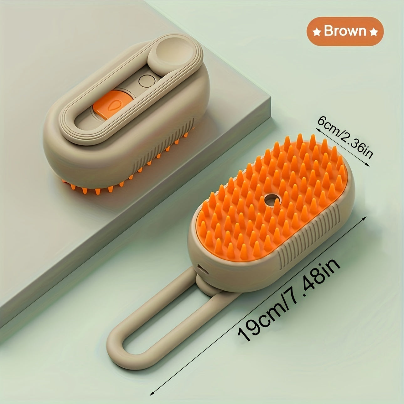 1pc Steamy Cat & Dog Brush - 3-in-1 Massaging Comb with USB Recharge, Hair Removal, and Gentle Pet Grooming - Perfect for Pet Owners and Groomers