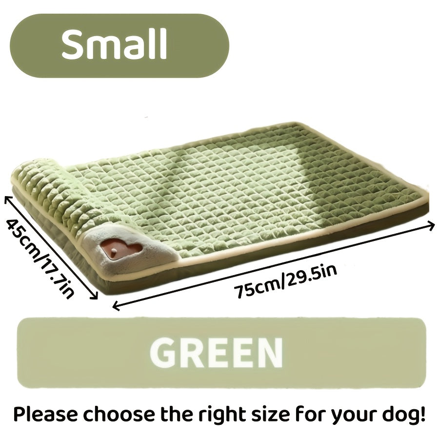 Orthopedic Foam Dog Bed for Medium and Large Cats and Dogs to Keep Warm in Winter, XL Striped Plaid L Dog Bed with Cushion, Washable Dog Bed Sofa Pet Bed with Non-Slip Bottom Dog Cushion Comfortable Dog Bed Soft Plush with Ne