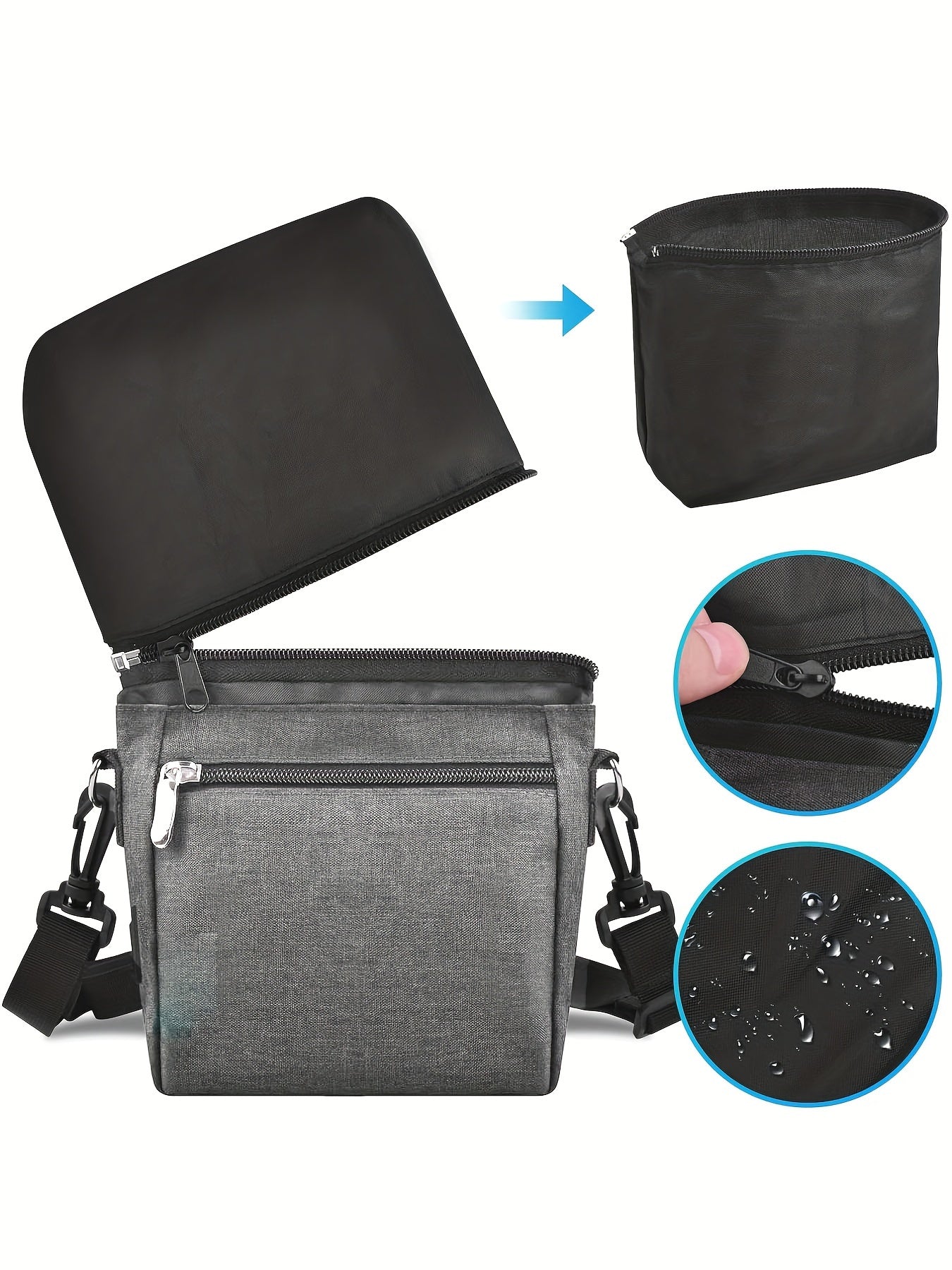 Dog Treat Training Pouch Easily Carries Pet Toys, Kibble, Treats Built-In Poop Bag Dispenser 3 Ways To Wear