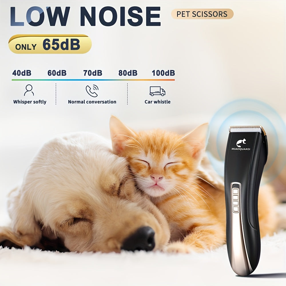 Premium Electric Pet Grooming Clippers - High-Powered & Quiet, Mini USB Charging for Dogs & Cats - Safe, Gentle, Cordless Trimmer - Professional Results at Home