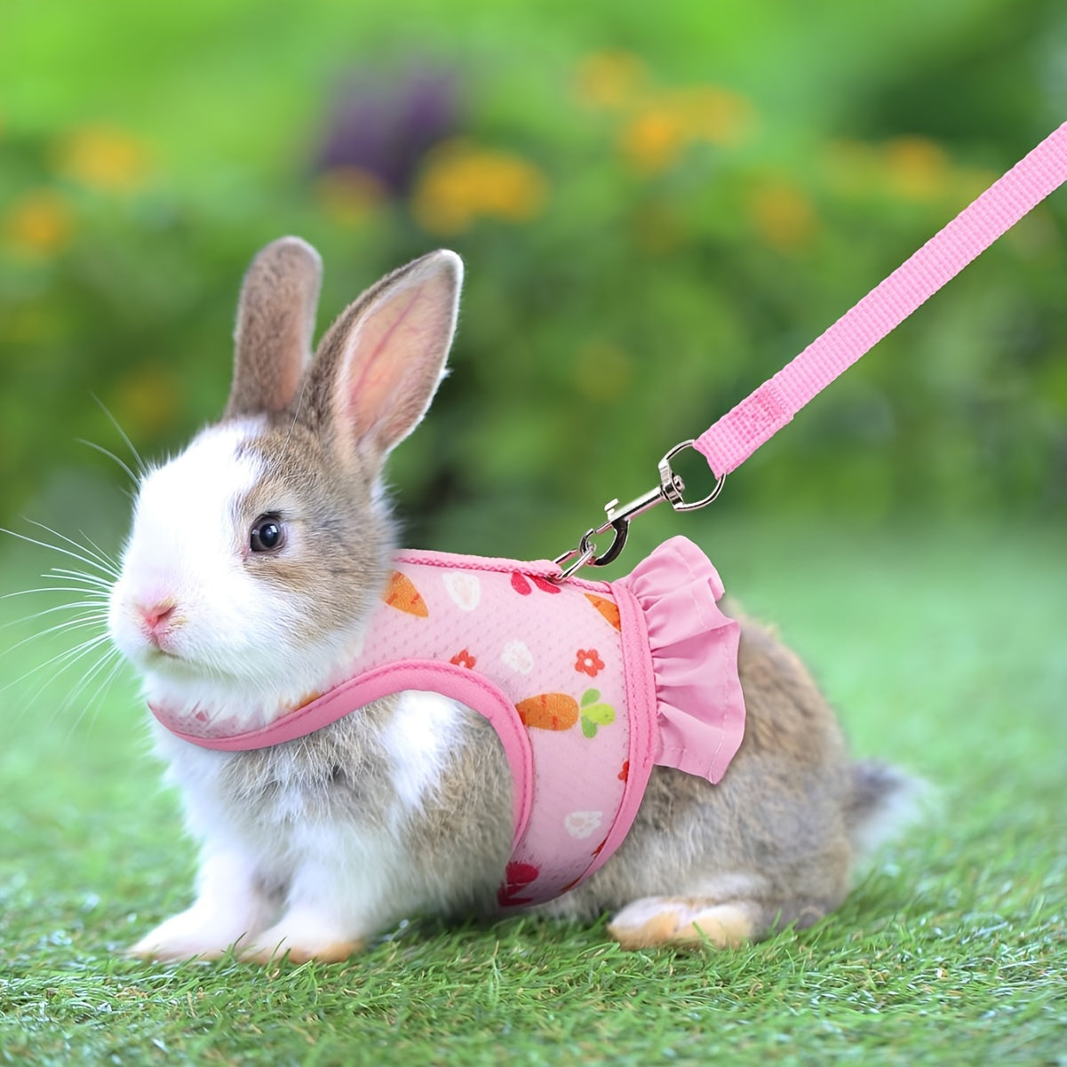 1pc Rabbit Chest Harness, Bunny Traction Rope, Small Pet Harness, Rabbit Vest