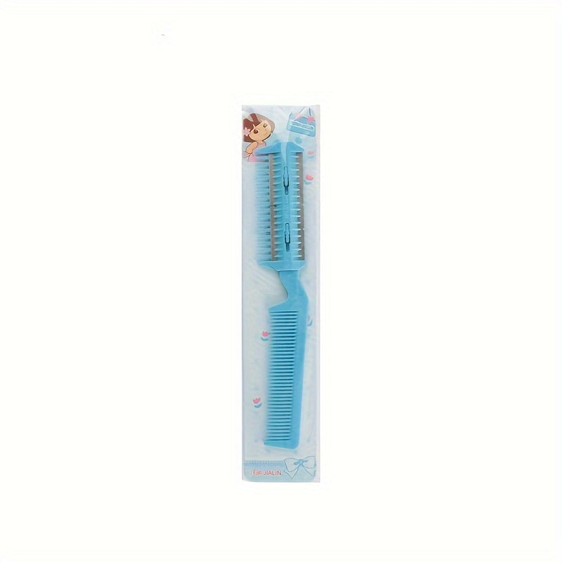 1Pc Dual-Head Pet Grooming Comb - Effortless Hair Removal & Trimming - Safe Razor Blades for Dogs & Cats - Premium Cleaning Beauty Tool for Professional Hairdressing