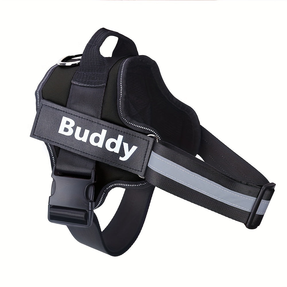 Personalized Dog Harness NO PULL Reflective Breathable Pet Harness Vest For Small Large Dog Outdoor Walk Training Accessories