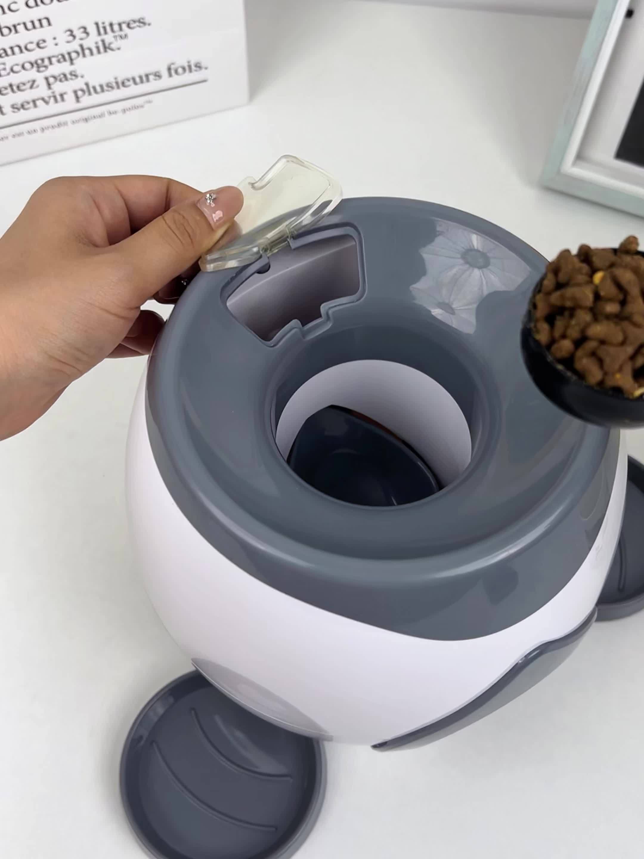 2-Ball Interactive Dog Ball Machine - Intelligent Food Dispenser, Tennis Ball Thrower, and Pet Toy for Training and Feeding - Indoor Use for Small and Large Dogs, Non-Automatic Launch, Adjustable Difficulty, Durable Construct
