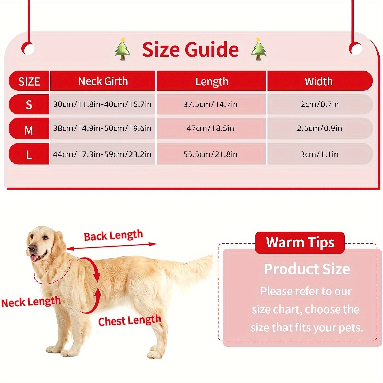 Christmas Plaid Dog Collar with Detachable Bowtie, Adjustable Pet Collar for Cats and Dogs, Durable Polyamide Material with Press Buckle and D-Ring, Perfect for Holiday Parties, Birthdays, and Daily Wear - Red (S/M/L)