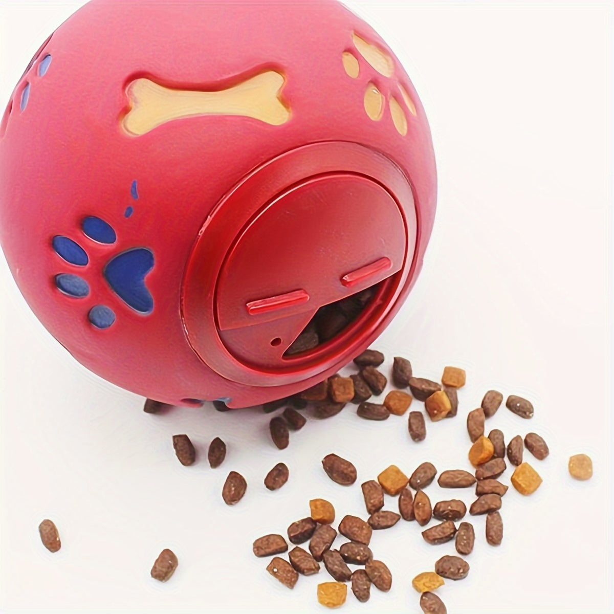 1pc Interactive Pet Toy Ball - Interactive Dog Chew Toy for Long-Lasting Fun, Leak Food Puzzle to Challenge and Engage, Intelligent Training Tool for Mental Stimulation - Essential Dog Toy Supplies for Pet Owners