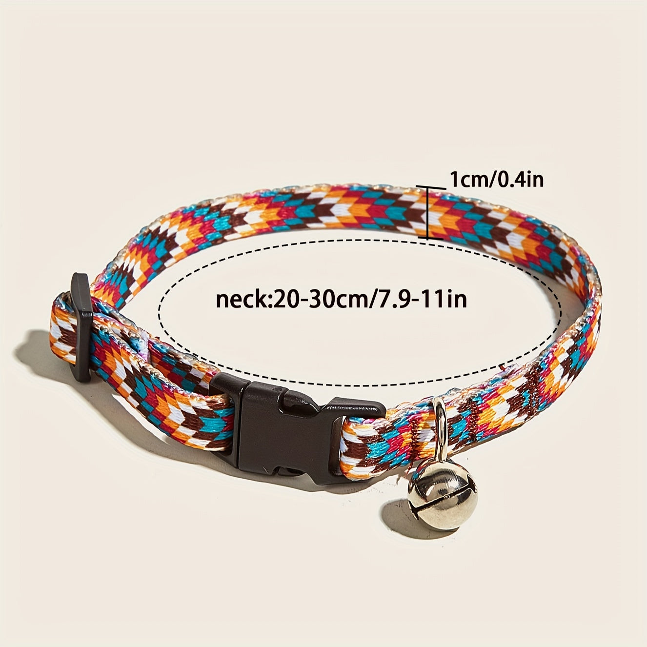 Adjustable Pet Collar with Bell for Dogs and Cats - Adorable and Stylish Pet Accessory