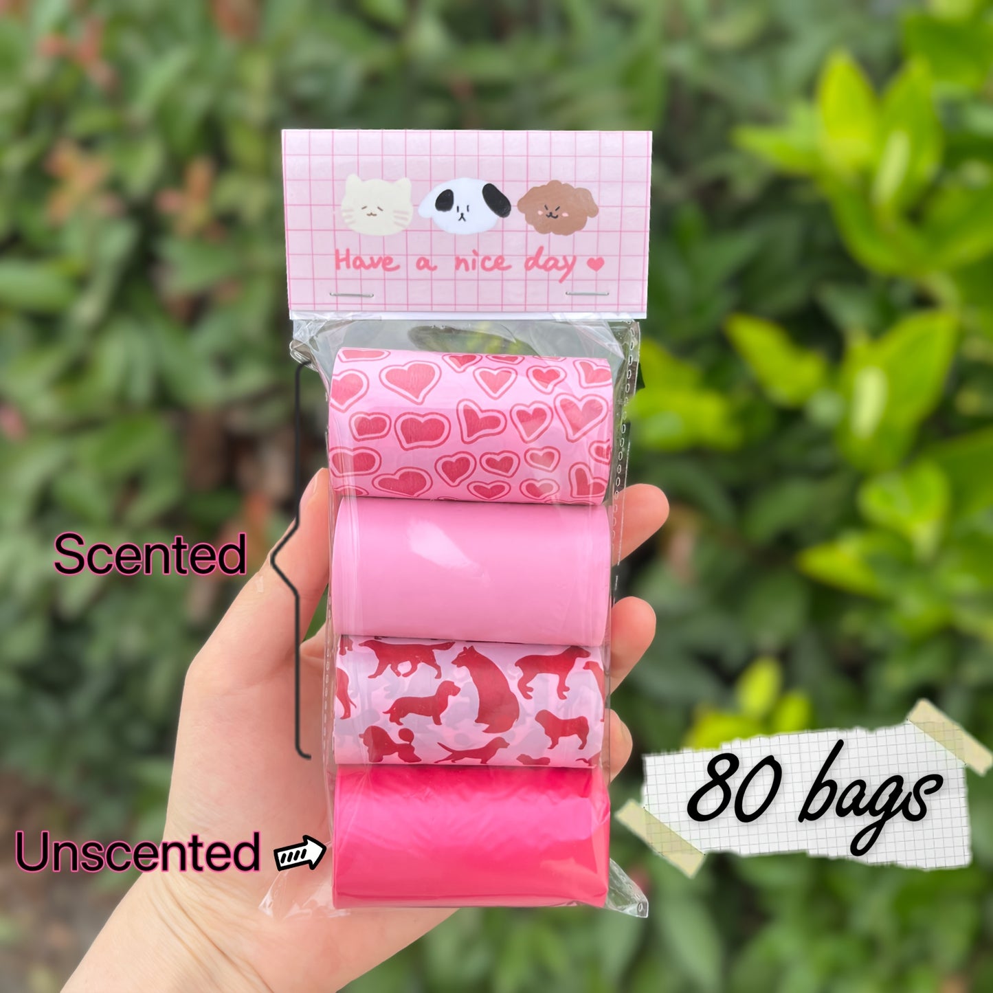 Pet Poop Bags: Scented And Unscented Options for Your Dog'S Cleanliness - 80 Bags in a Pack