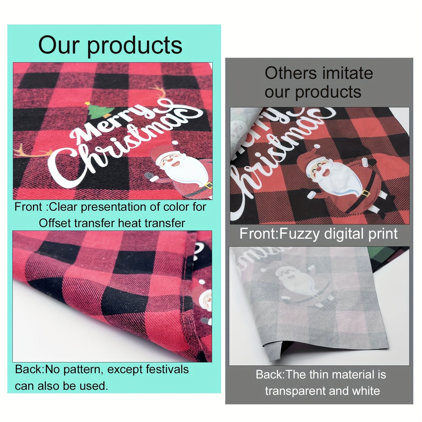 Christmas Pet Triangle Scarf Dog Bandanas Saliva Towel Santa Claus And Letter Graphic Scarf For Holiday Party Decoration Bib For Small, Medium & Large Sized Dogs