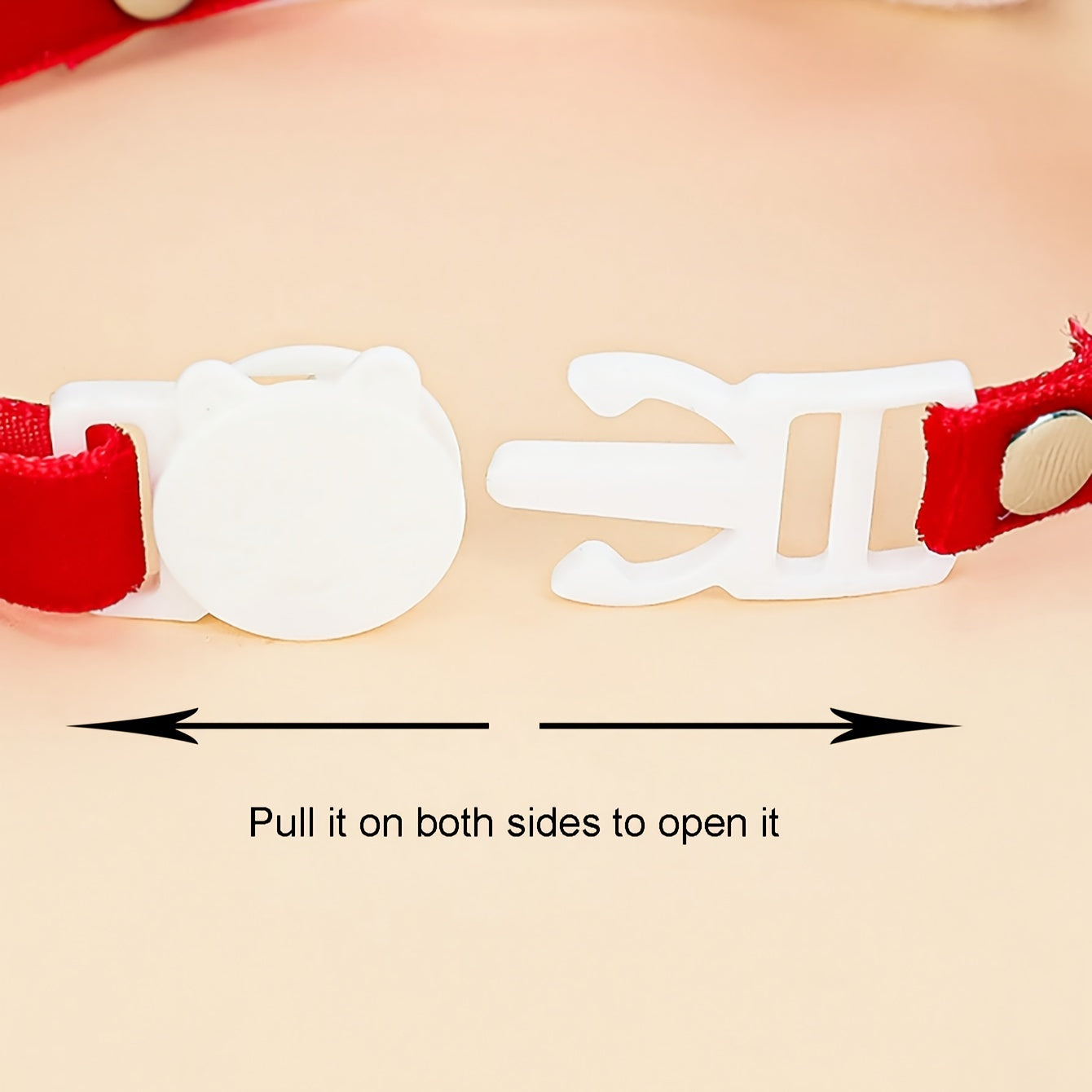 1pc Christmas Bowtie Pet Collar with Reindeer Pendant, Small Breed Polyester Fiber Neck Accessory, Red Velvet Bow, for Cats and Dogs, Holiday Fashion Decor