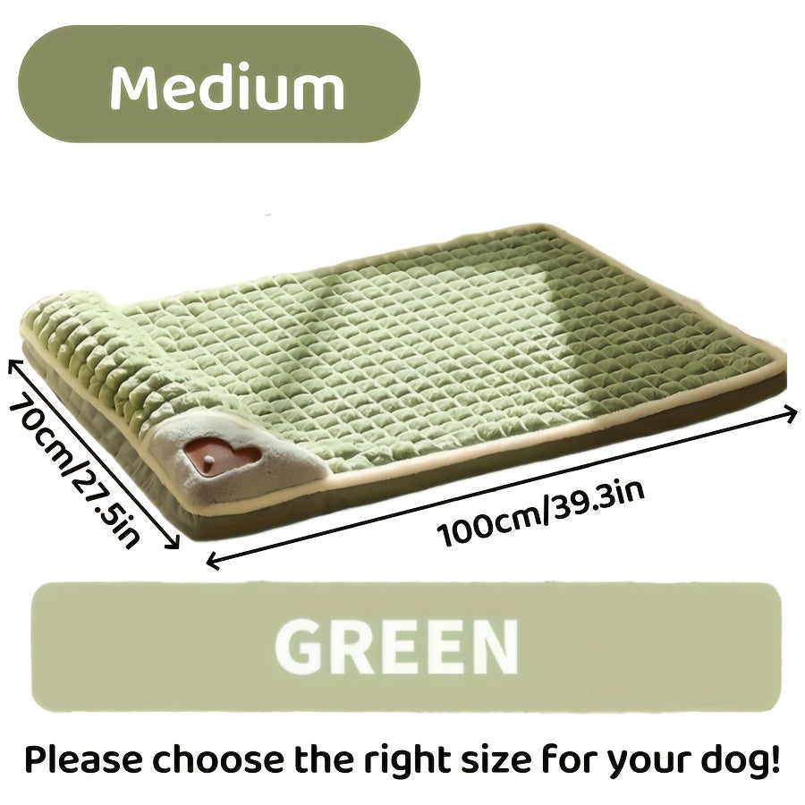 Orthopedic Foam Dog Bed for Medium and Large Cats and Dogs to Keep Warm in Winter, XL Striped Plaid L Dog Bed with Cushion, Washable Dog Bed Sofa Pet Bed with Non-Slip Bottom Dog Cushion Comfortable Dog Bed Soft Plush with Ne